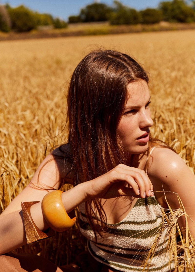 Roos van Elk stars in Mango A Countryside Affair summer 2019 lookbook