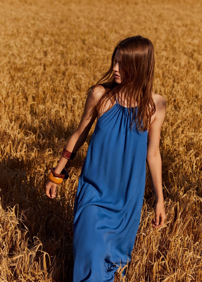 Mango Halter Neck Dress