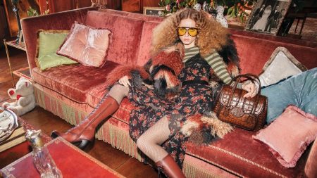Model Rianne van Rompaey fronts Michael Kors fall-winter 2019 campaign