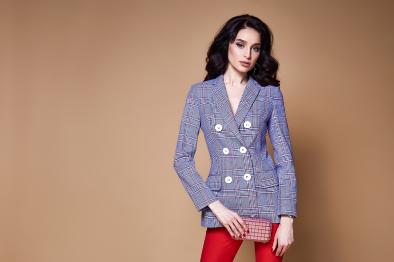 Model Business Suit jachetă sacou geantă pantaloni