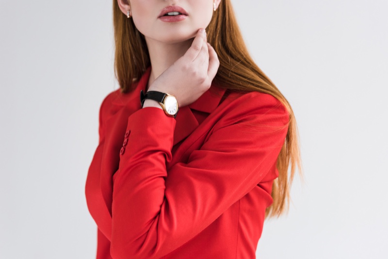 Model Watch Red Jacket