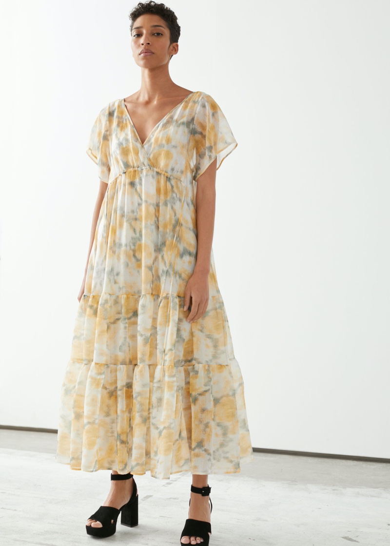 & Other Stories Sheer Lyocell Blend Maxi Dress $179