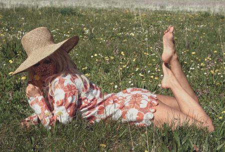 Pamela Anderson Soaks Up the Sun for PORTER Pamela Anderson wears an Etro design