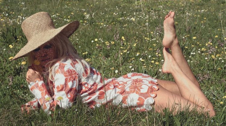 Pamela Anderson Soaks Up the Sun for PORTER