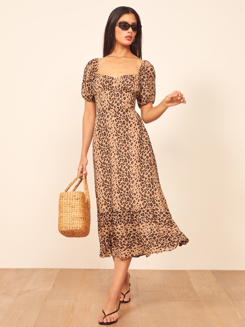 Reformation Hannah Dress in Feline $248