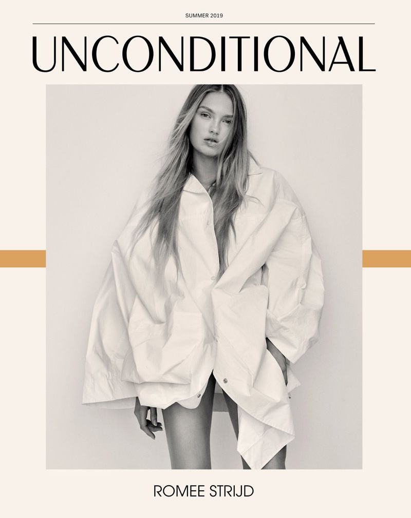 Romee Strijd Models Sleek Fashions for Unconditional Magazine