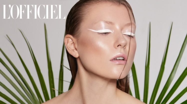 Sylwia Plochocka Wears Eye-Catching Beauty for L’Officiel Lithuania