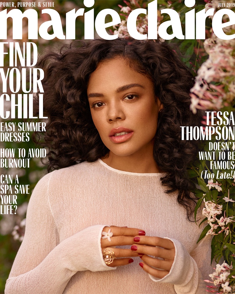 Tessa Thompson on Marie Claire US July 2019 Cover