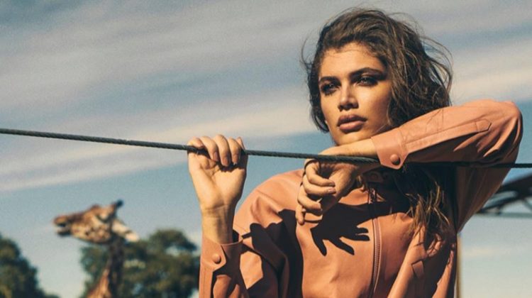 Valentina Sampaio Looks Safari Chic for Woman Spain