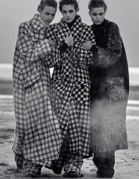 Birgit Kos, Luna Bijl & Vittoria Ceretti Model Elegant Looks for Vogue Germany Birgit Kos, Luna Bijl & Vittoria Ceretti Model Elegant Looks for Vogue Germany