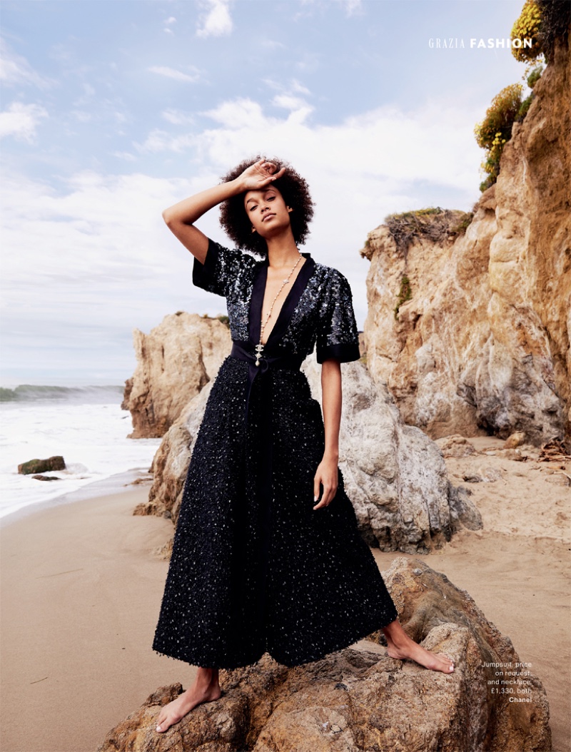 Wallette Watson Poses in Dreamy Dresses for Grazia UK