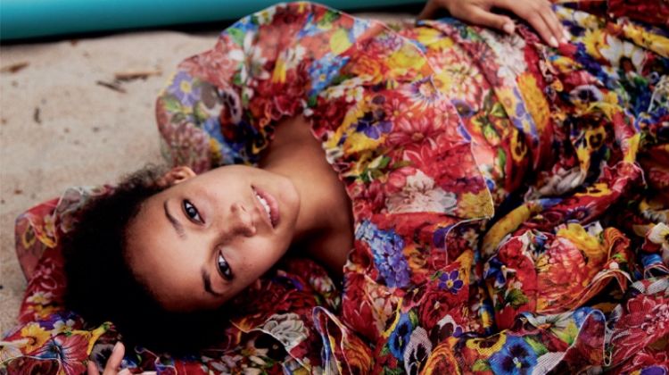 Wallette Watson Poses in Dreamy Dresses for Grazia UK