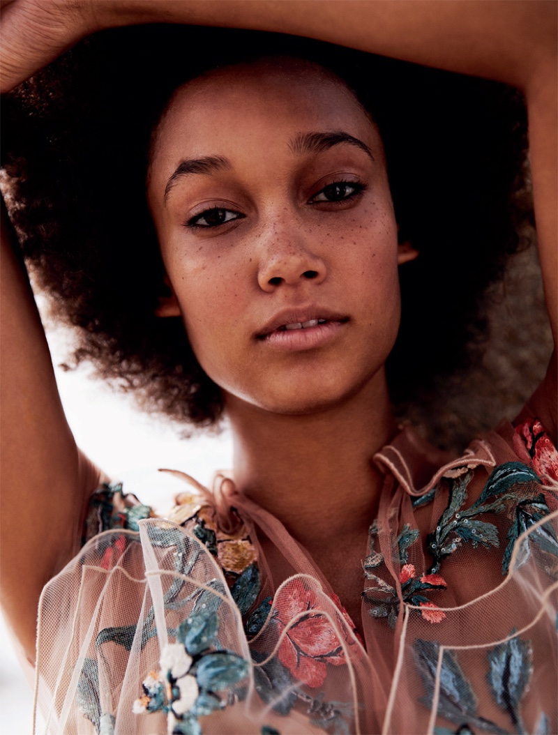 Wallette Watson Poses in Dreamy Dresses for Grazia UK