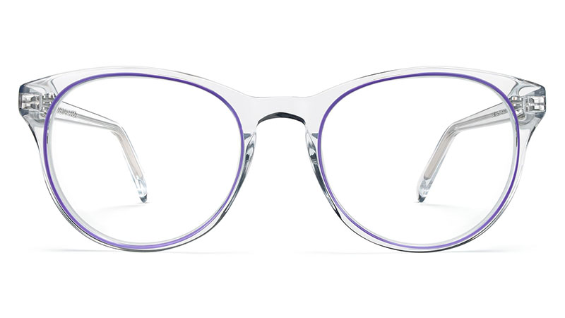 Warby Parker Jane Glasses in Crystal with Bramble $145