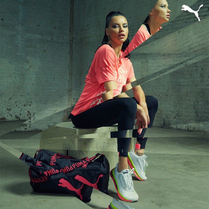 PUMA taps Adriana Lima for LQD Cell Shatter campaign