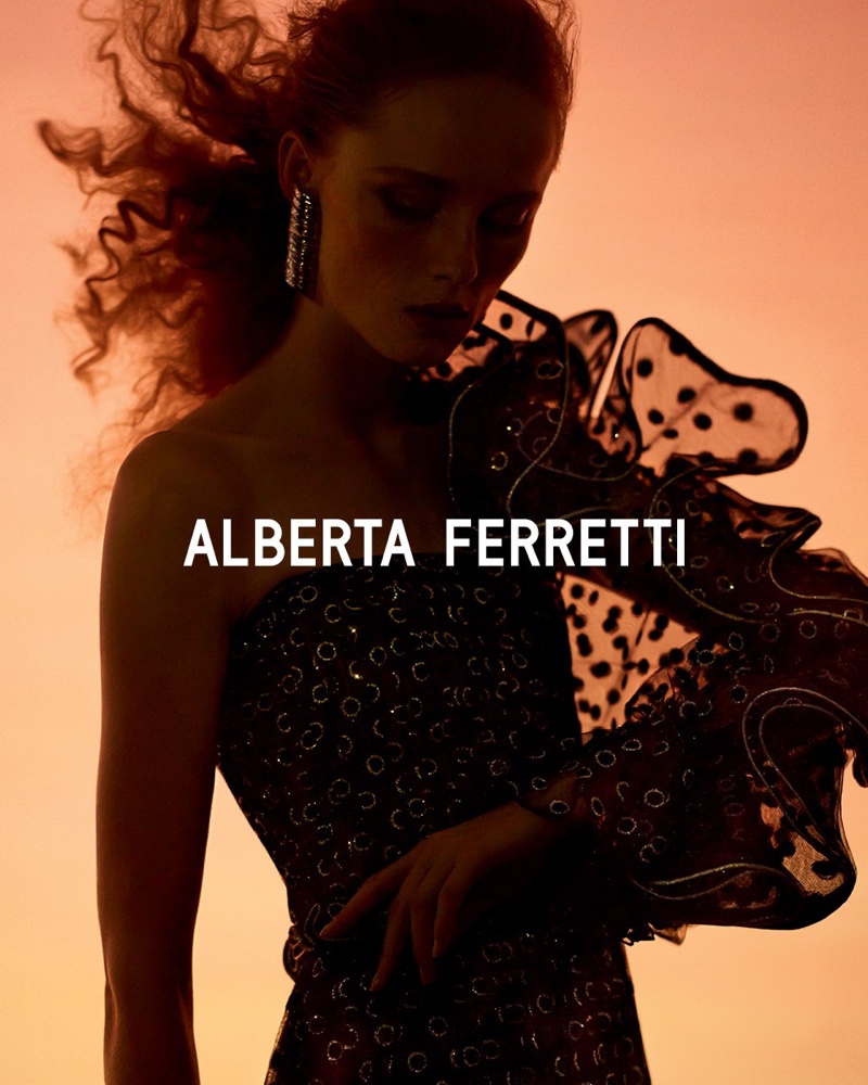 Alberta Ferretti spotlights ruffles for fall-winter 2019 campaign