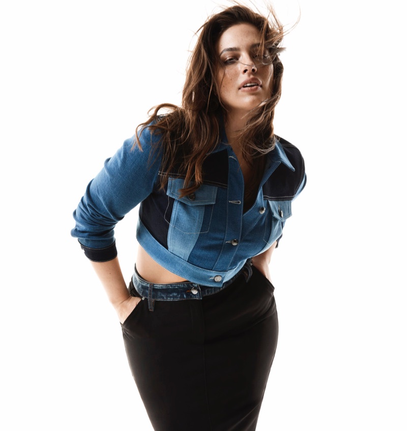 Marina Rinaldi collaborates with Ashley Graham on fall 2019 denim campaign