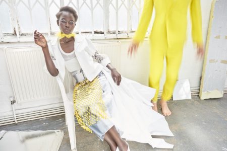 Aweng Chuol Poses in Bright Styles for How to Spend It Magazine