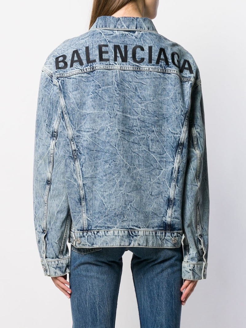 Balenciaga Logo Denim Jacket $1,290