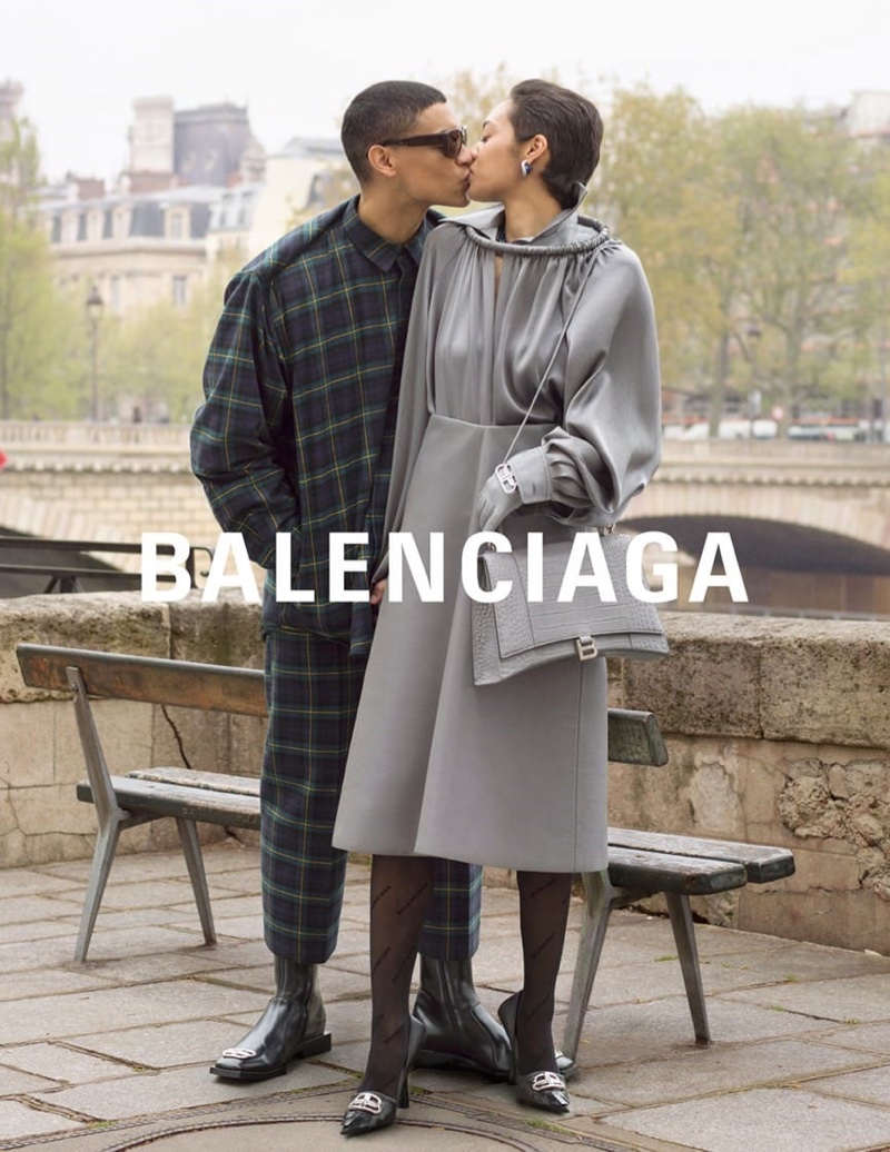 Balenciaga unveils winter 2019 campaign featuring model couples