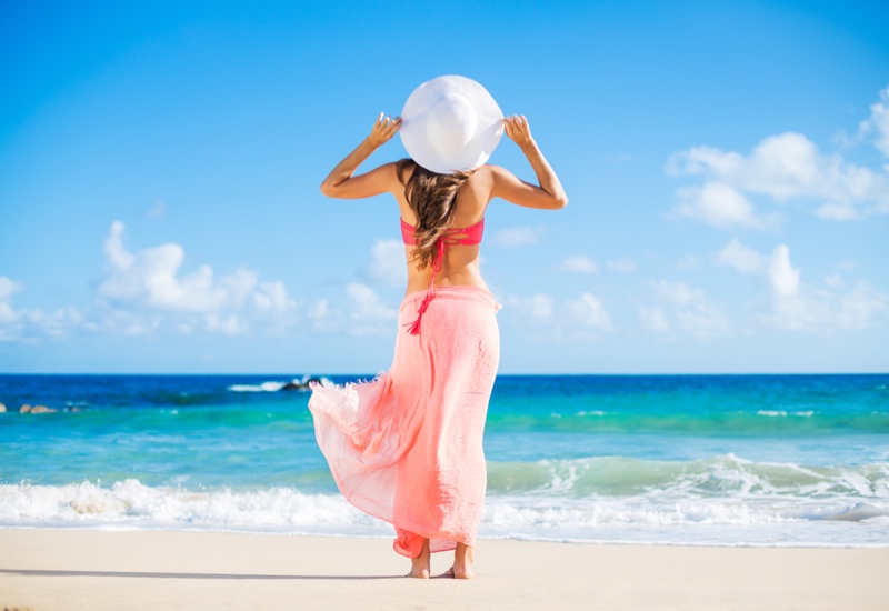 Beach Sarong Bikini Model