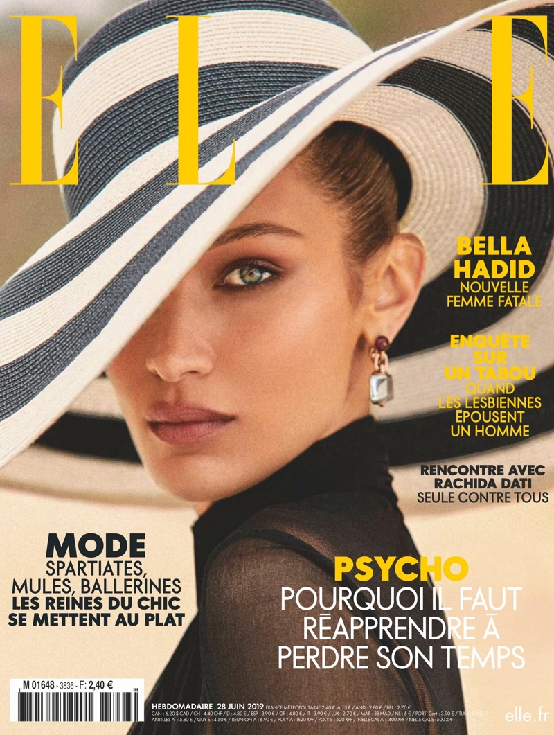 Bella Hadid ELLE France 2019 Cover Fashion Photoshoot