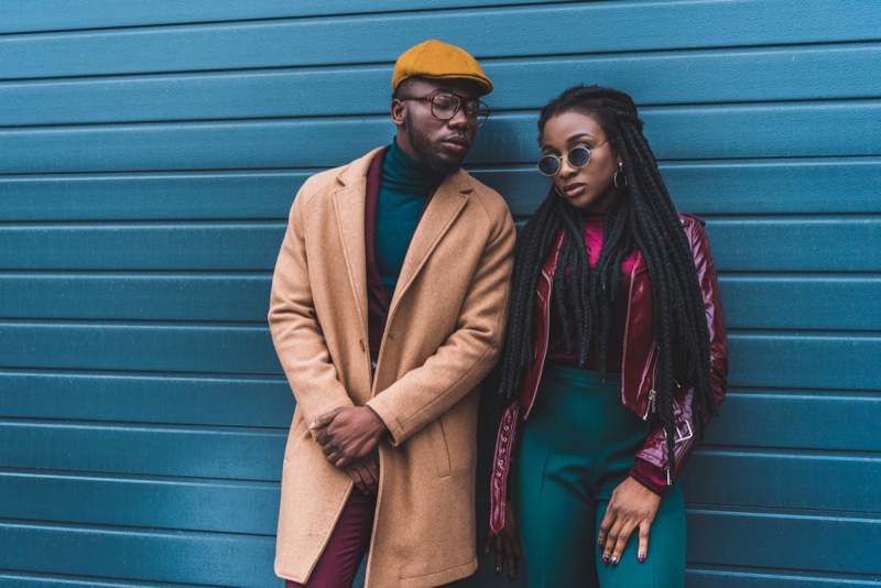 Black Man Woman Street Style Fashionable