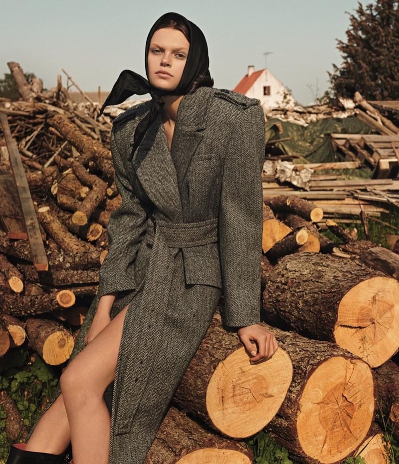 Cara Taylor Layers Up in Autumn Fashion for WSJ. Magazine