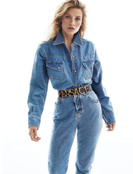 Caroline Corinth Models Stylish Denim for ELLE Spain Caroline Corinth Models Stylish Denim for ELLE Spain