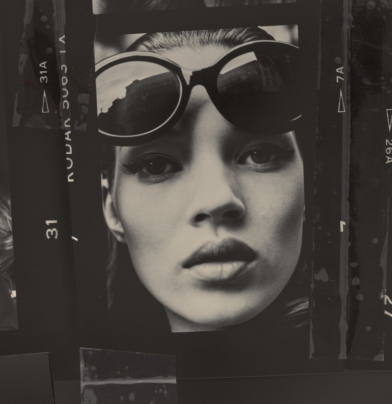 Kate Moss lleva gafas de sol Christian Roth Series 4001 en 1992. Foto: Stephanie Pfriender Stylander