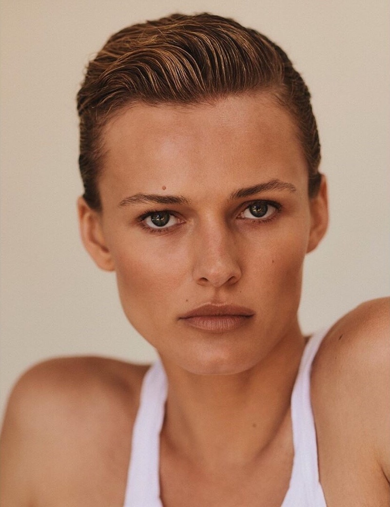 Edita Vilkeviciute Tries On Sleek Summer Styles for Vogue Poland