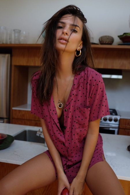 Emily Ratajkowski Models Inamorata's New Button-Up Shirts