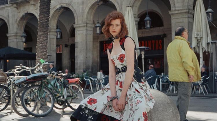 Fabienne Dobbe Models Romantic Dresses for ELLE Turkey