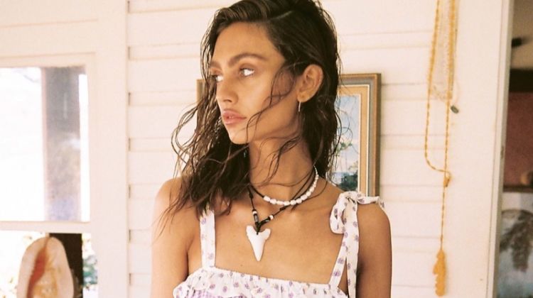 Krini Alejandra stars in For Love & Lemons High Summer 2019 campaign