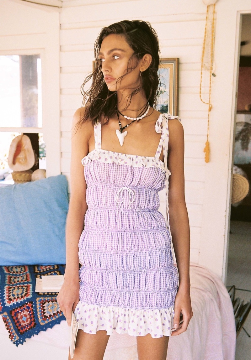 Krini Alejandra stars in For Love & Lemons High Summer 2019 campaign