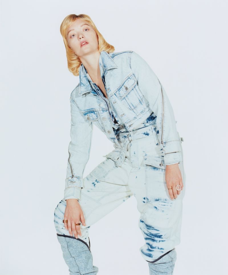 Gemma Ward M Le Magazine du Monde Denim Fashion Editorial