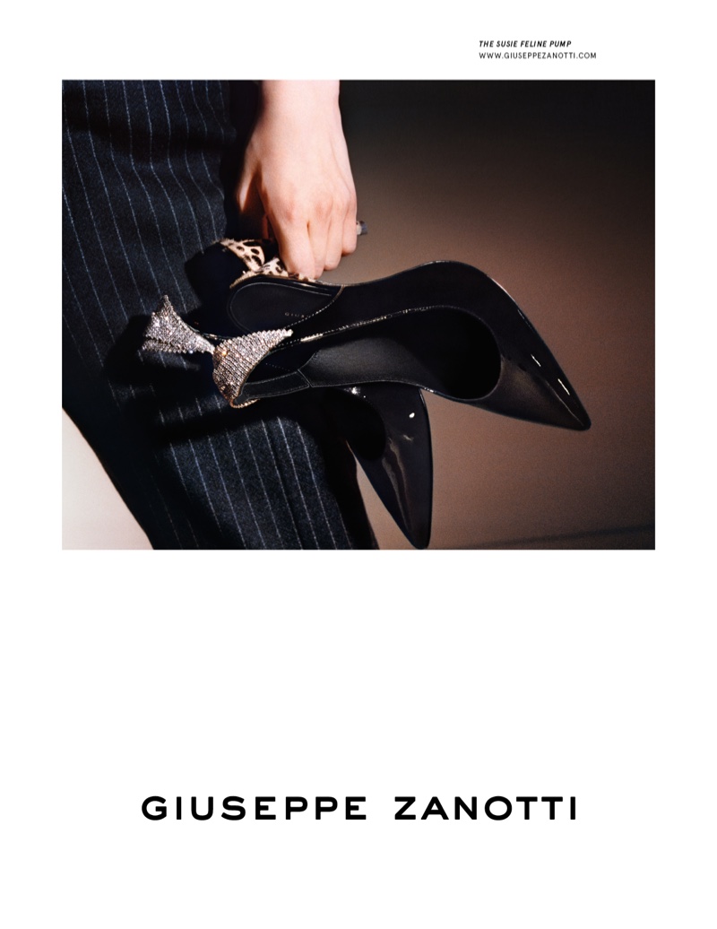 Giuseppe Zanotti spotlights Susie Feline pumps in fall-winter 2019 campaign