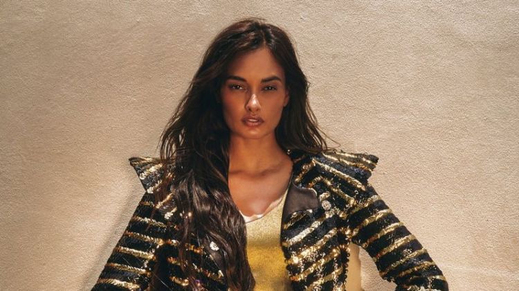 Gizele Oliveira Models Sporty Glam Styles for ELLE Serbia