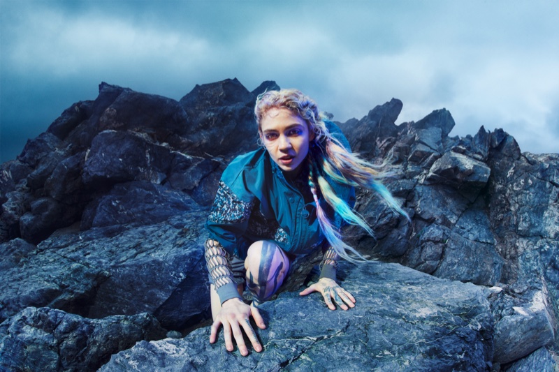 Grimes stars in adidas by Stella McCartney fall-winter 2019 campaign