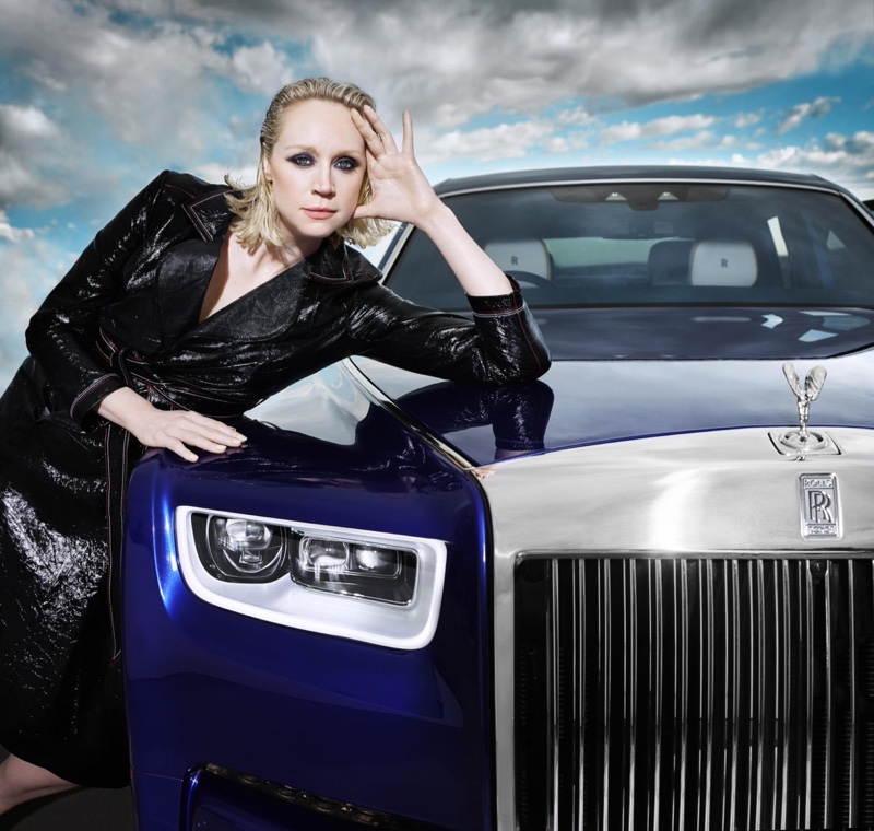 Gwendoline Christie poses for Rolls-Royce Phantom - Rules Rewritten film. Photo: Rankin