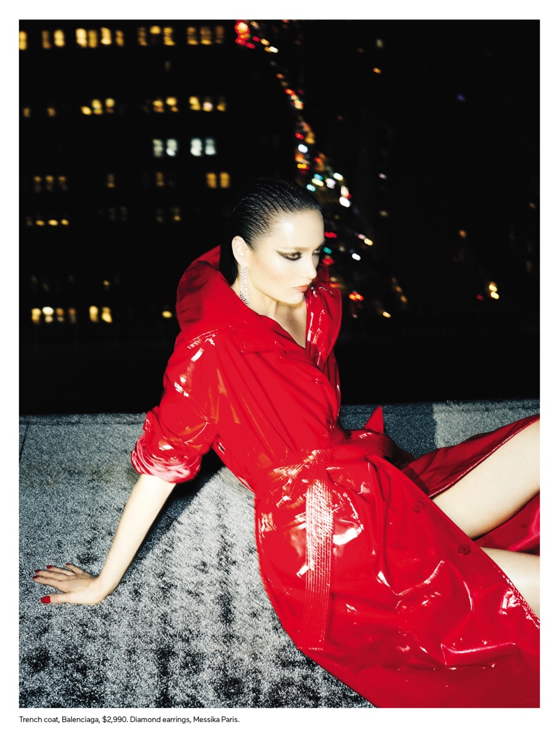 Karmen Pedaru Gets Glam in Nighttime Looks for ELLE