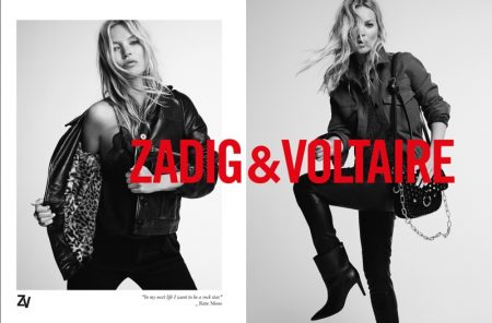 Kate Moss Brings the Cool in Zadig & Voltaire Fall '19 Campaign An image from Zadig & Voltaire's fall 2019 advertising campaign