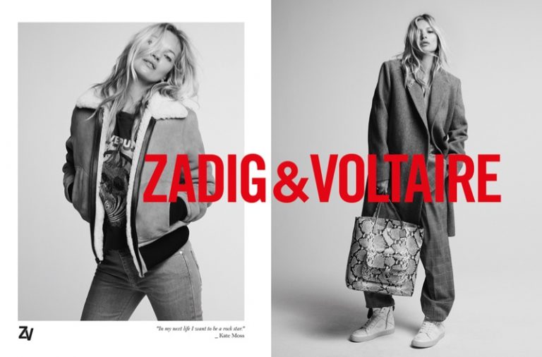 Kate Moss Zadig & Voltaire Fall 2019 Campaign