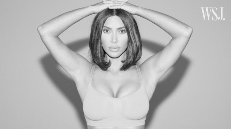 Kim Kardashian poses in sculpting bra and solution shorts