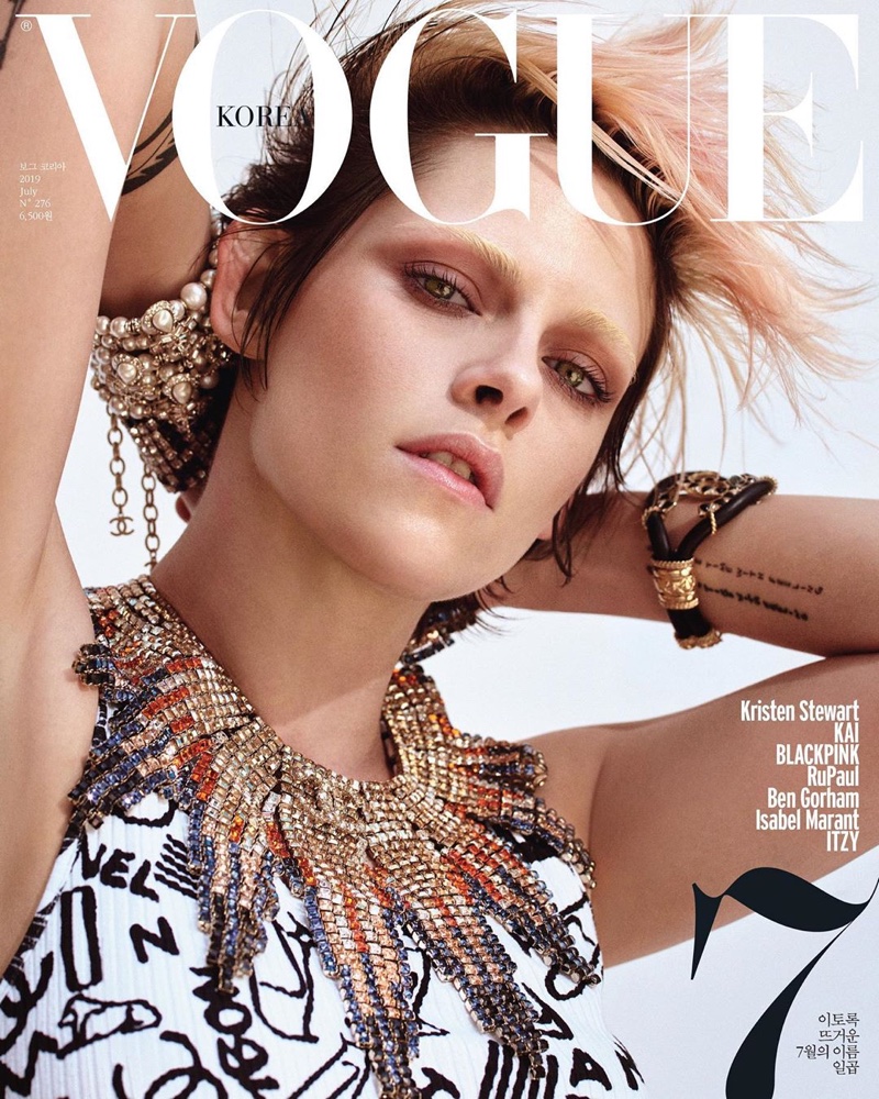 Kristen Stewart Vogue Korea 2019 Cover Chanel Fashion Shoot