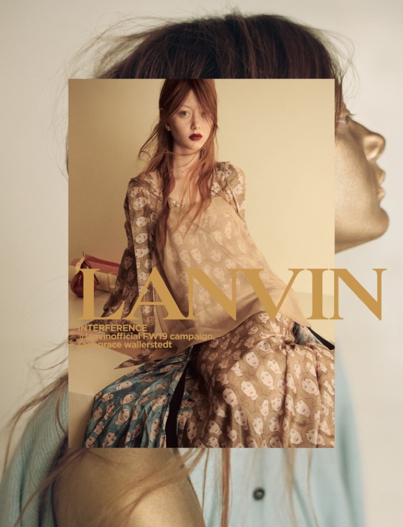 Sara Grace Wallerstedt stars in Lanvin fall-winter 2019 campaign