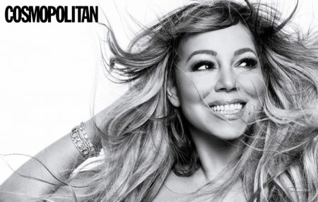 Mariah Carey Graces the Pages of Cosmopolitan Ready for her closeup, Mariah Carey flashes a smile