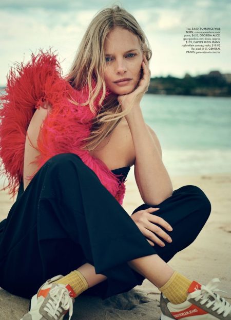 Marloes Horst Poses in Standout Fashion for ELLE Australia Marloes Horst Poses in Standout Fashion for ELLE Australia