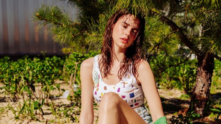 Michi Delane Poses in Sunny Summer Looks for ELLE Croatia