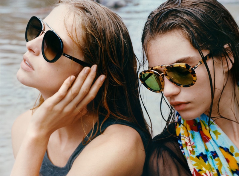 Sunglasses stand out in Miu Miu fall-winter 2019 campaign